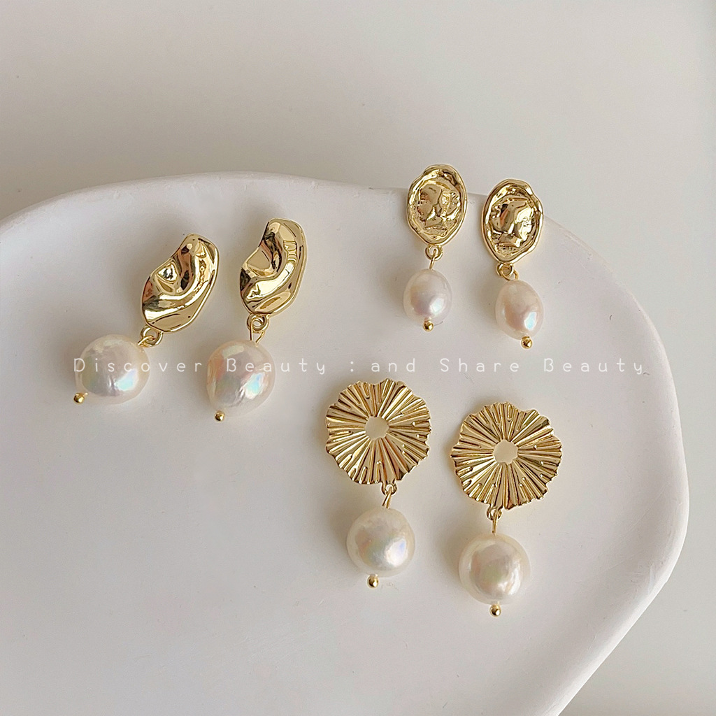 Pearl Stud Earrings - Acessórios DIY: Brincos de pérola natural