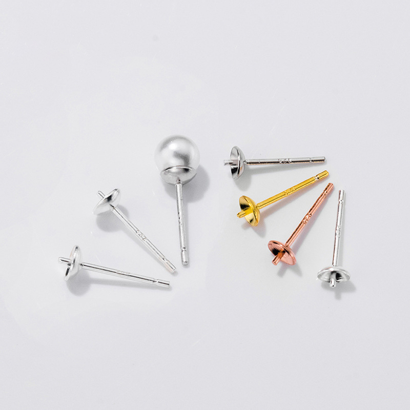 S925 prata esterlina brincos b - Pearl Stud Earrings avaliação e preço