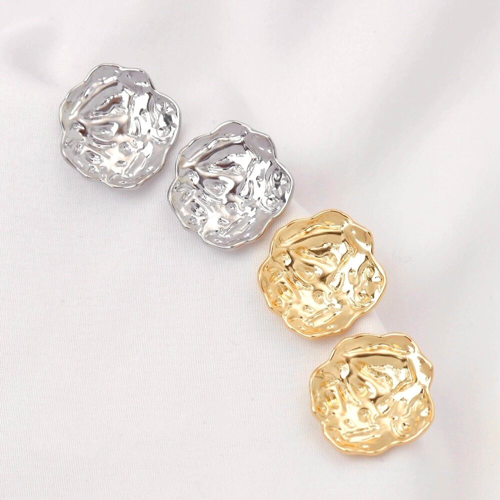 2 peças de brincos de flor pli - Pearl Stud Earrings avaliação e preço