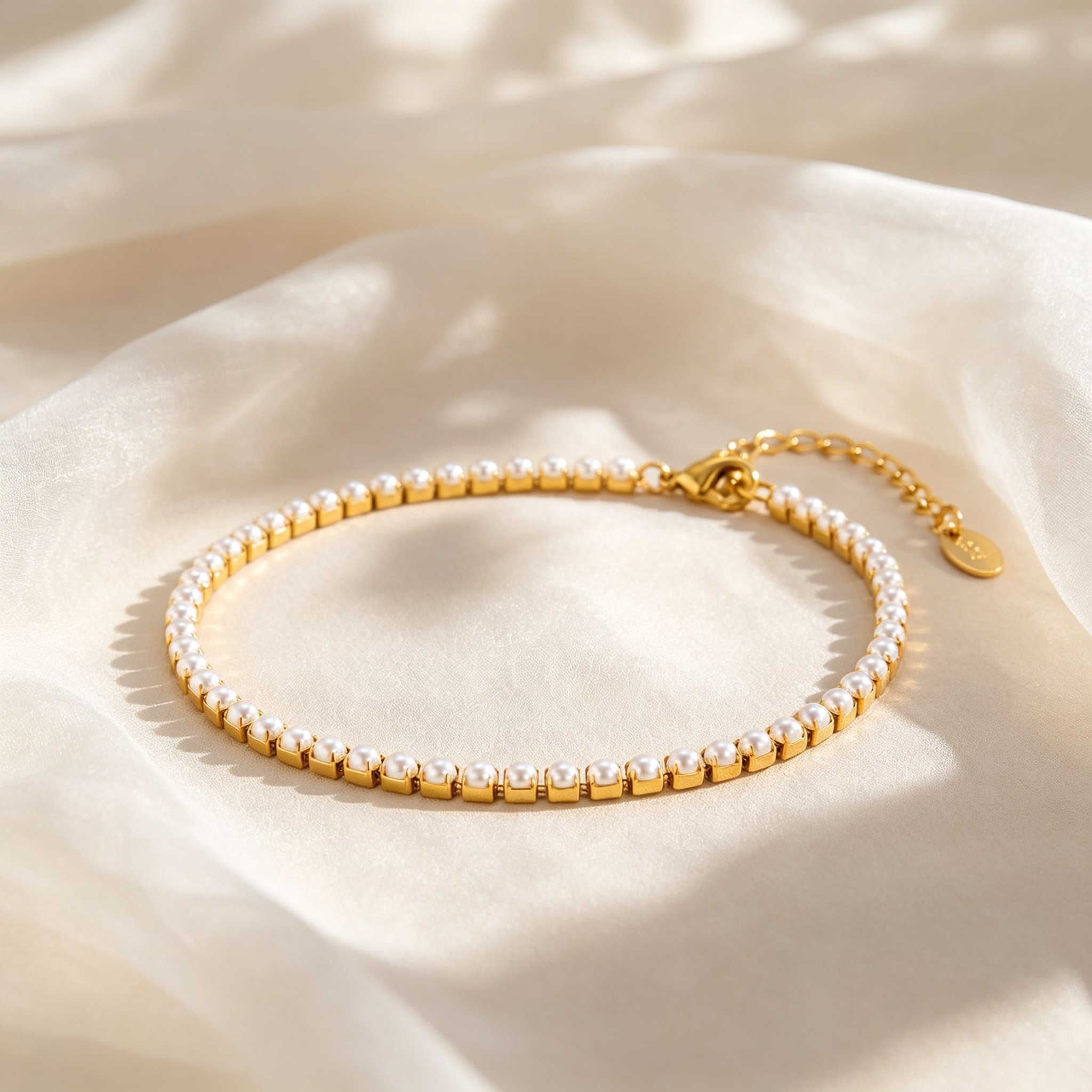 Tornozeleira Elegante de Pérol - Jc Jewelry & Watches Reviews avaliação e preço