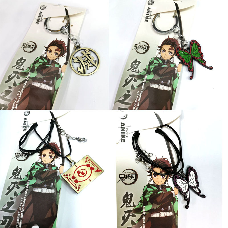 Demônio slayer anime pingente  - Butterfly Pendant Necklace avaliação e preço