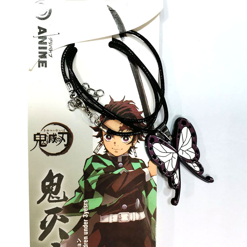 Demônio slayer anime pingente  - Butterfly Pendant Necklace avaliação e preço