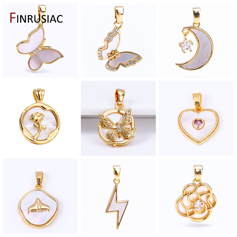 Pingentes de latão banhados a  - Butterfly Pendant Necklace avaliação e preço