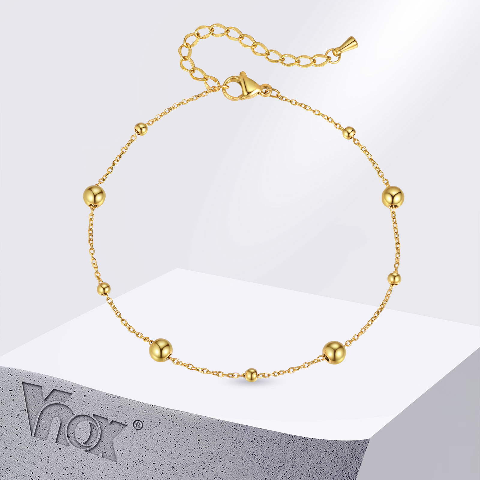 Vnox tornozeleiras de contas p - Jc Jewelry & Watches Reviews avaliação e preço
