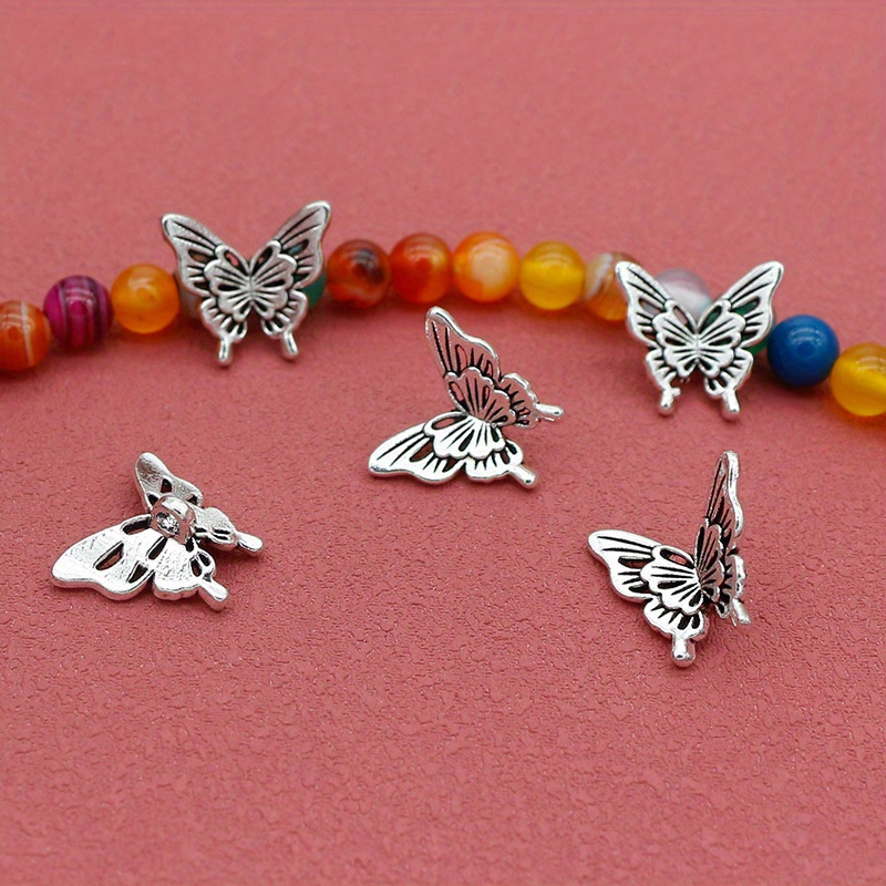 10PCS Silver Butterfly Accesso - Butterfly Pendant Necklace avaliação e preço