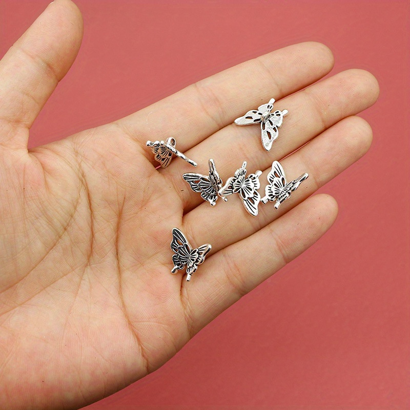 10PCS Silver Butterfly Accesso - Butterfly Pendant Necklace avaliação e preço