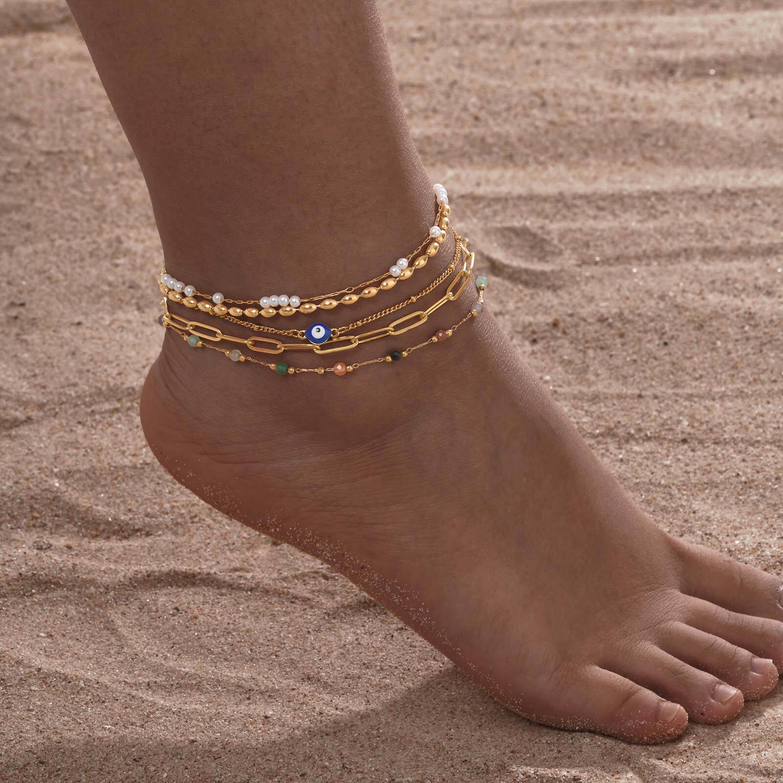 Pulseira de tornozeleira em ca - Jc Jewelry & Watches Reviews avaliação e preço