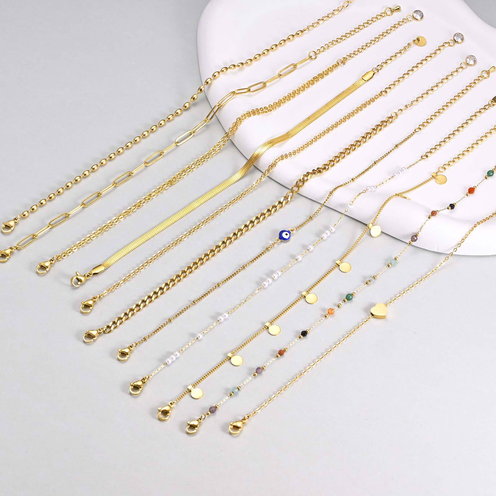 Pulseira de tornozeleira em ca - Jc Jewelry & Watches Reviews avaliação e preço
