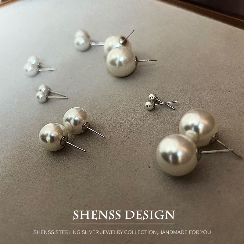 Imitação de pérola brincos de  - Pearl Stud Earrings avaliação e preço